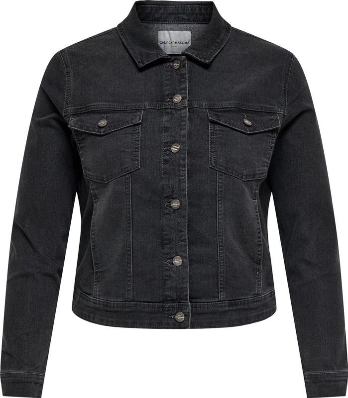 Denim - Spijkerjas - Blauw - Katoen - Lange Mouwen