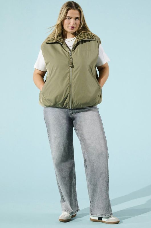 Carwilly - High Waist Wide Leg Fit - Jeans - Plus Size