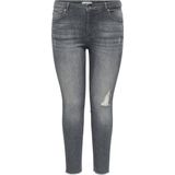 ONLY CARMAKOMA - Carwilly Reg Skinny ANK - Jeans - Donkergrijs - 44W / 32L