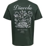 Only & Sons - T-shirt - Korte Mouwen - Met Motoprint - Effen Ontwerp