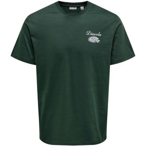 Only & Sons - Onsbistro Rlx Ss Tee - T-shirt - Iceberg Green - Katoen