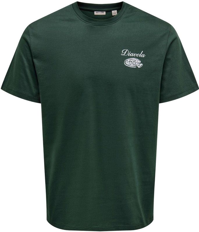 Only & Sons - Onsbistro Rlx Ss Tee - T-shirt - Iceberg Green - Katoen