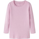 Name It - NMFKAB LS TOP NOOS - Shirt - Sweet Dreams - Regular Fit, Kanten Randje, Jersey