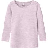 Name It - NMFKAB LS TOP NOOS - Shirt - Sweet Dreams - Regular Fit, Kanten Randje, Jersey