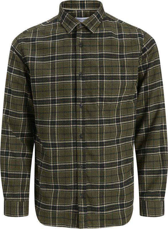 JACK&JONES - JJJAMES FLANNEL SHIRT LS - Overhemd - Lange Mouwen