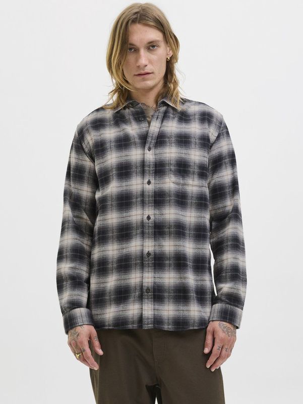 JACK&JONES - JJJAMES FLANNEL SHIRT LS - Overhemd - Lange Mouwen