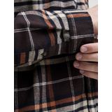 JACK & JONES - JJJames - Overhemd - Ecru - Donkerbruin - Roestrood - Zwart - Flanel - Lange Mouw
