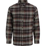 JACK & JONES - JJJames - Overhemd - Ecru - Donkerbruin - Roestrood - Zwart - Flanel - Lange Mouw
