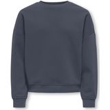 ONLY GIRLS - Sweatshirt - Grijs - Katoen - Loose Fit