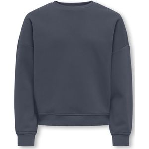 ONLY GIRLS - Sweatshirt - Grijs - Katoen - Loose Fit