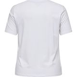 ONLY CARMAKOMA - CARZAFIRO LIFE SS O-NECK - T-shirt - Dames - Korte Mouwen - Strass Steentjes