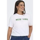 ONLY CARMAKOMA - CARZAFIRO LIFE SS O-NECK - T-shirt - Dames - Korte Mouwen - Strass Steentjes