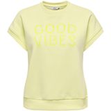 Only - Sweater - WAX YELLOW - 60% Katoen 40% Gerecycled Polyester