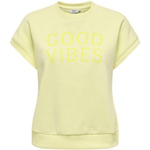 Only - Sweater - WAX YELLOW - 60% Katoen 40% Gerecycled Polyester