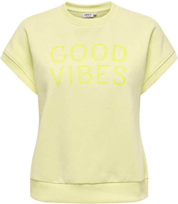 Only - Sweater - WAX YELLOW - 60% Katoen 40% Gerecycled Polyester