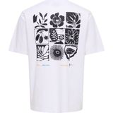 ONLY & SONS - ONSTRISTAN - T-shirt - Wit - Relaxed Pasvorm