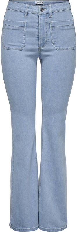 ONLY - Flared Jeans - Light Blue Denim - Hoge Taille
