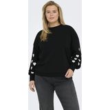 Carmacy - Sweatshirt - Zacht - O-hals - Lange Mouwen - Geborduurd Detail