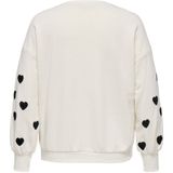 Carmacy - Sweatshirt - Zwart - O-hals - Lange Mouwen - Geborduurd Detail