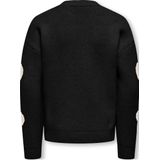 Kognaja - Gebreide Pullover - O-hals - Lange Mouwen - Regular Fit