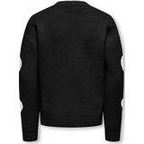 Kognaja - Gebreide Pullover - O-hals - Lange Mouwen - Regular Fit