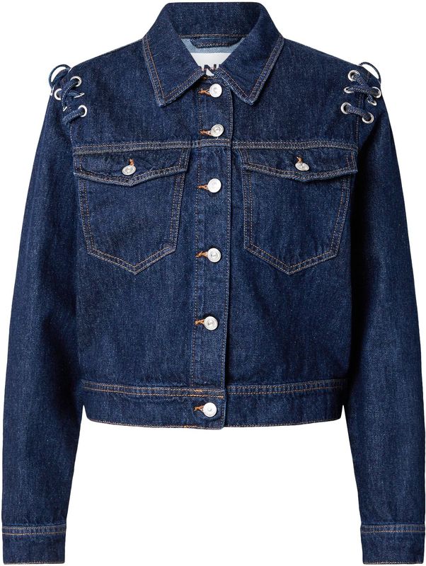 ONLY - Tussenjas - Donkerblauw - Denim - Normale Pasvorm