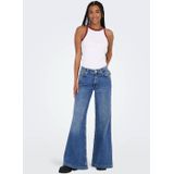 Wide-leg Jeans - Mid Waist - Comfortabele Pasvorm