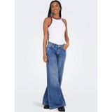 Jeans - Mid Waist Wide Leg Fit - Comfortabele Wijde Pijpen