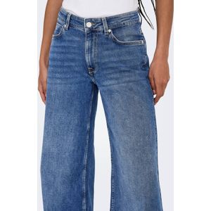 Jeans - Mid Waist Wide Leg Fit - Comfortabele Wijde Pijpen