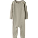 Ribgebreid - Body - Gestreept - Lange Mouwen - Ronde Hals