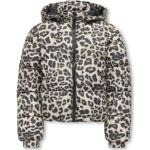 ONLY - KOGDalia - Gewatteerde Jas - Cappuccino - Dierenprint