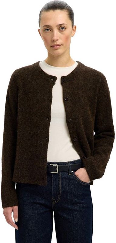 Selected - New Cardigan - Vest - Ronde Hals - Lange Mouwen - Knoopsluiting