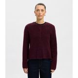 Selected - Lulu New - Vest - Ronde Hals - Lange Mouwen - Knoopsluiting