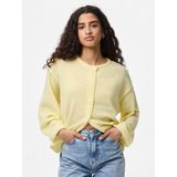 Pcida - Gebreid Vest - Knoopsluiting - Ronde Hals - Lange Mouwen