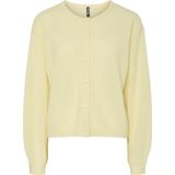 Pcida - Gebreid Vest - Knoopsluiting - Ronde Hals - Lange Mouwen