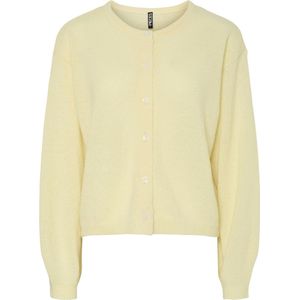 Pcida - Gebreid Vest - Knoopsluiting - Ronde Hals - Lange Mouwen