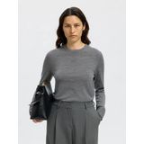 Selected - Thea - Gebreide Trui - 100% Merinowol - Ronde Hals - Lange Mouwen