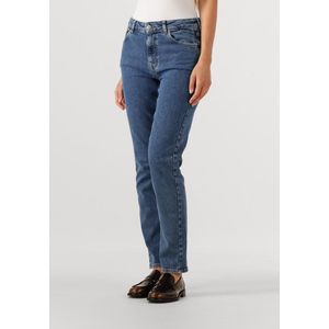 SELECTED WOMEN - SLFSLIM BEA-KORI MW JEANS - Donkerblauw - Broek