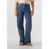 Selected Femme - Wide Jeans - Blauw - Hoge Taille - Wijde Pijpen