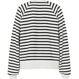 Pieces - Streep Sweater - Cloud Dancer/Black - Katoen/Polyester