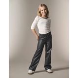 KIDS ONLY GIRL - Imitatieleren Broek - Zwart - Straight Fit