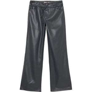 KIDS ONLY GIRL - Imitatieleren Broek - Zwart - Straight Fit