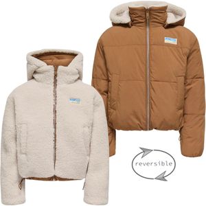 Kids ONLY - KogMaria - Winterjas - Beige - Puffer - Reversible