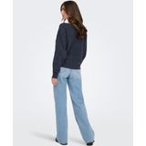ONLY - ONLJEANETT - Gebreide Trui - Donkerblauw - Vleermuismouwen