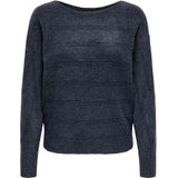 ONLY - ONLJEANETT - Gebreide Trui - Donkerblauw - Vleermuismouwen