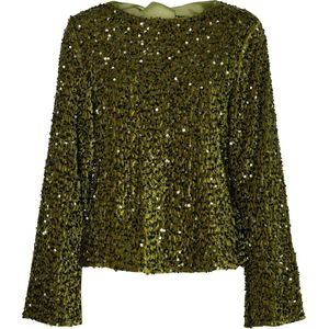PIECES - PCKAM - Blouse - Groen - Lange Mouw - Effen