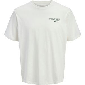 Jack & Jones - Shirt - Smaragd/Wit - Ronde Hals - Kwartmouw