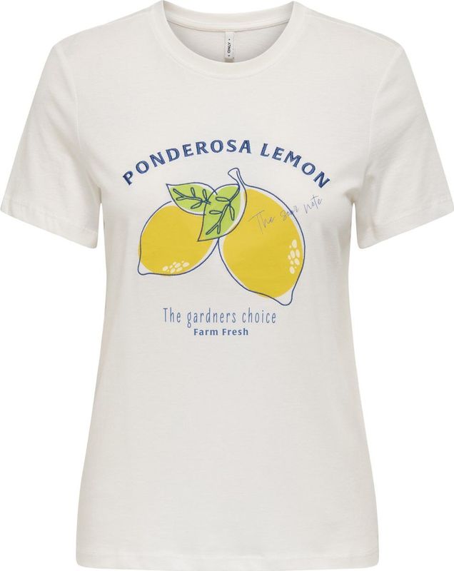 Only - Cameron Life Shirt - Off White - Dames