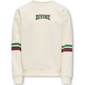 Kids Only - Koghella Life LS O-Neck Loose Print - Sweater - Off-White