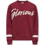 Kids Only - Koghella Life - Sweater - Bordeaux - Ronde Hals - Lange Mouwen